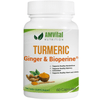 Turmeric Curcumin Capsules With Ultra High Absorption, Joint Support Supplement, Extra Strength Turmeric, Vegetarian Capsules