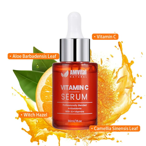 Vitamin C Serum: Advanced Moisturizer Serum for Dark Spots, Fine Lines, Wrinkles, and Skin Tone Improvement